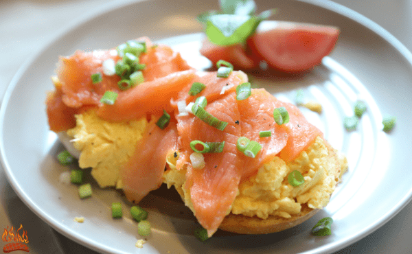 Scrambled Eggs with Smoked Salmon 